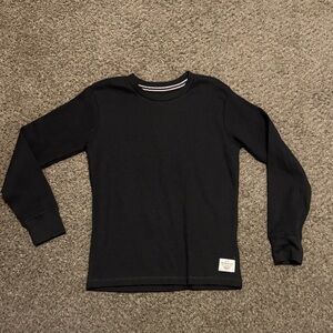 Vintage Black Long Sleeve Kids Tee